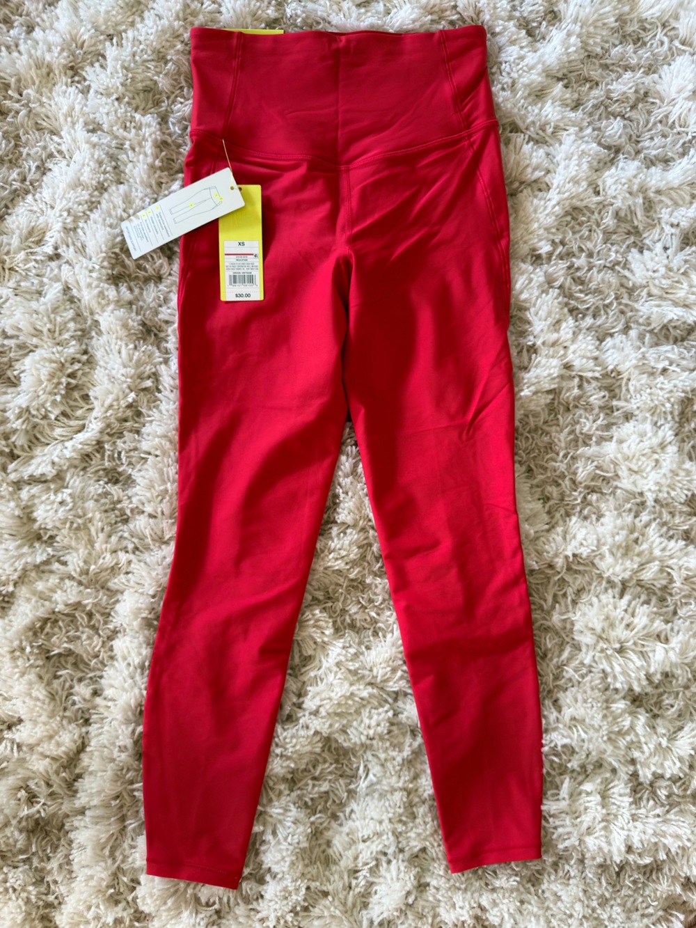 all in motion Bright Red High-Rise Leggings